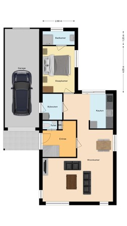 Plattegrond - Boshoek 49, 7681 GT Vroomshoop - Begane grond - Optie.jpg
